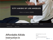 Tablet Screenshot of cityaikidola.org